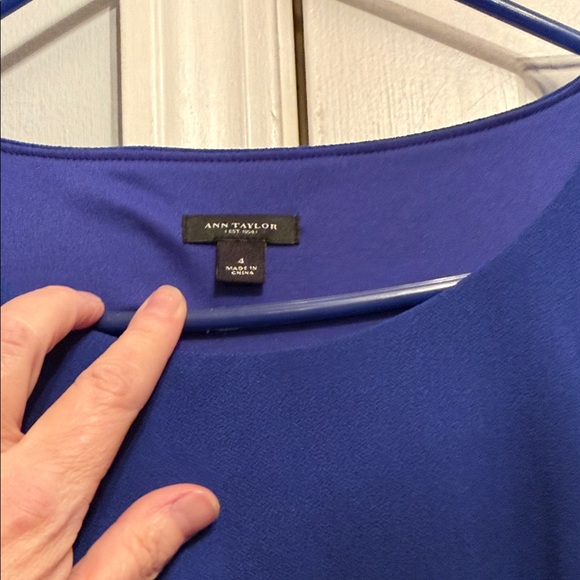 Ann Taylor Dresses & Skirts - Ann Taylor Cobalt Blue Crewneck Dress